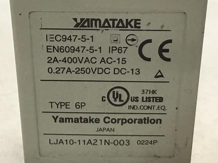 Used YAMATAKE Limit Switch LJA10-11A21N-003 #121729