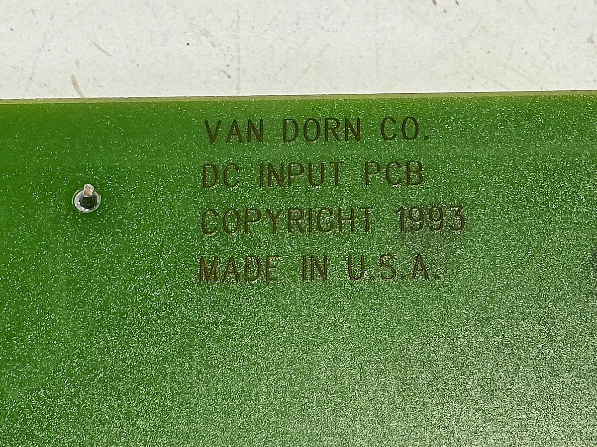 Used VAN DORN 330037 REV-C