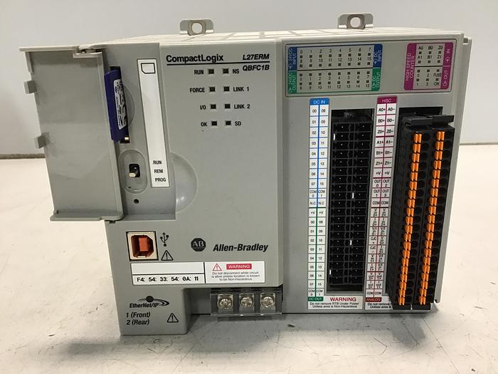 Used ALLEN BRADLEY 1769-L27ERM-QBFC1B SER A