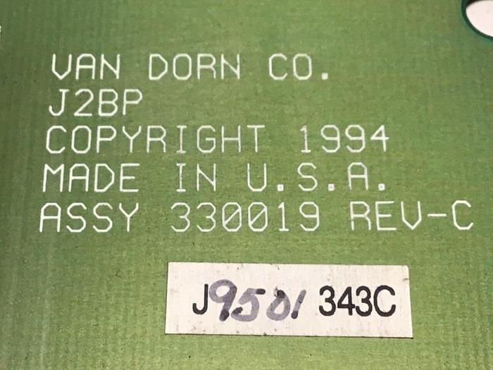 Used VAN DORN Circuit Board 330019 PC330-019 330-019 Used