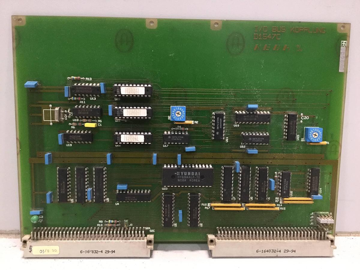 Used KEBA Circuit Board / Engel I/O BUS KOPPLUNG D1547C Used