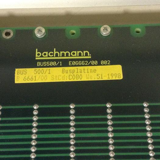 Used BACHMANN ELECTRONIC Slot Rack BUS 500/1 #86231