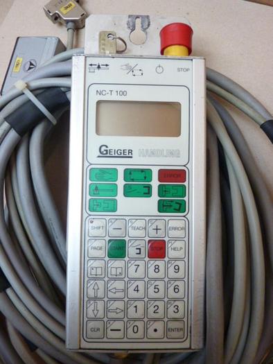Used GEIGER HANDLING Teach Pendant NC-T 100 USed