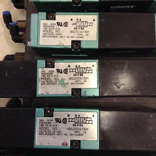 Used NUMATICS Control Block w/ Valves 082SS415M #80013