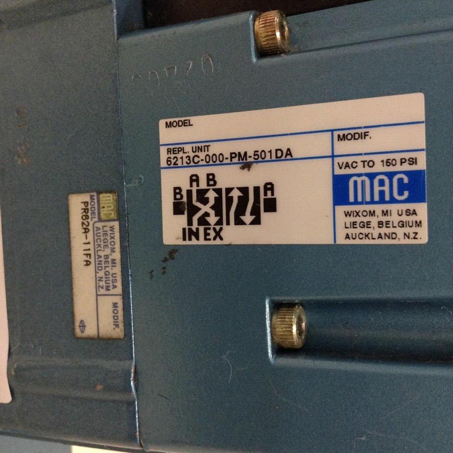 Used MAC Pneumatic Manifold Valve PR62A-11FA USED