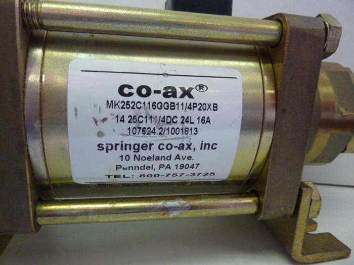 Used CO AX VALVES INC Valve MK252C116GGB11/4P20XB Used