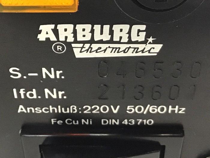 Used ARBURG Temperature Control FF10G250/500 Used