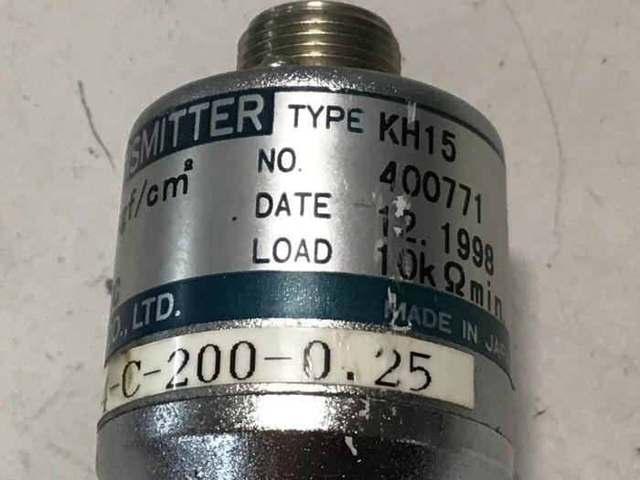 Used NAGANO Pressure Transmitter KH15-PT14-C-200-0.25 #126512