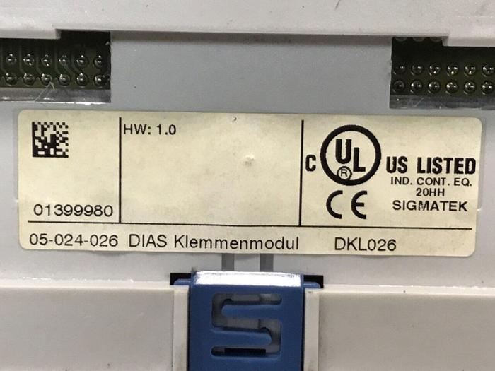 Used SIGMATEK Base Module DKL026 05-024-026 #133329