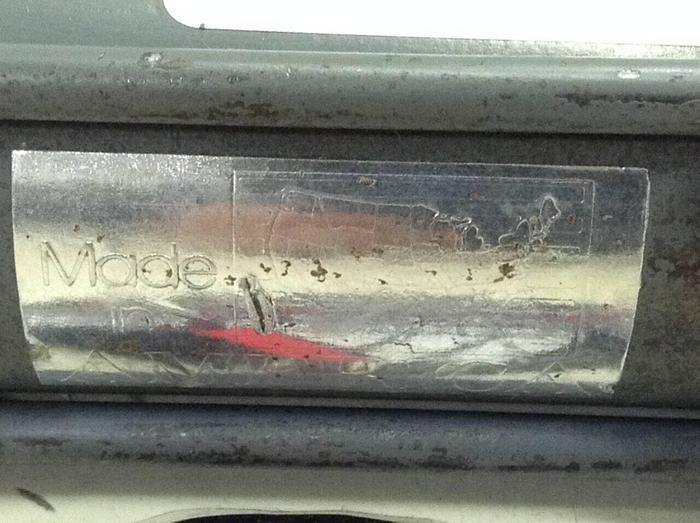 Used MILLER Pneumatic Cylinder A84B2N #73754