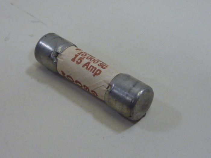 Used GOULD / SHAWMUT 15 Amp Fuse OTM15 #62406