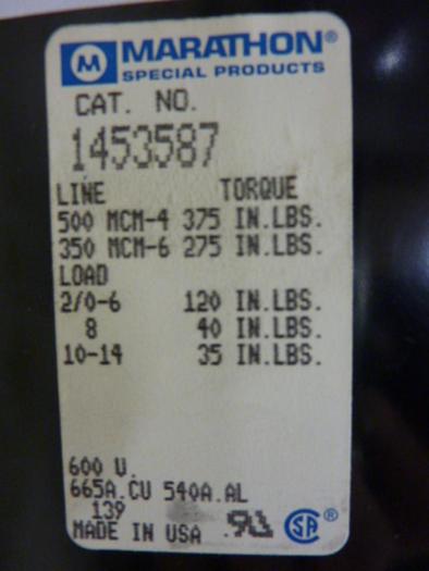 Used MARATHON Fuse Block 1453587 #57116