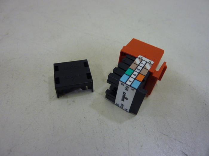 LEVITON Black Snap-In Jack 41108-RO5 #58117