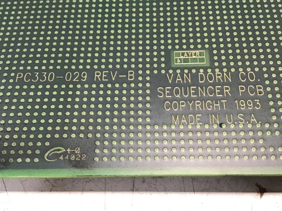 Used VAN DORN Sequencer Circuit Board PC330-029 330-029 Used