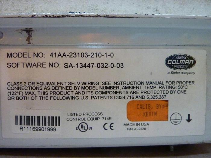 Used BARBER COLMAN Operator Interface 41AA-23103-210-1-0 Used