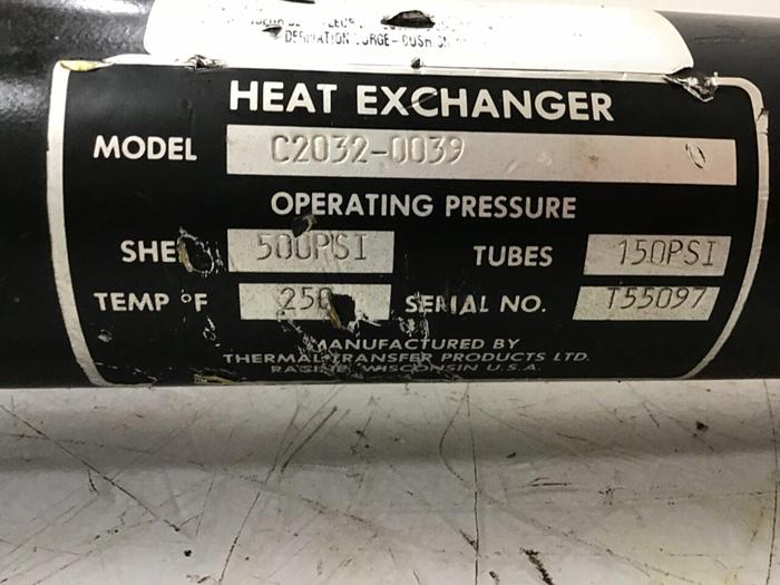 Used THERMAL TRANSFER Heat Exchanger C2032-0039 Used