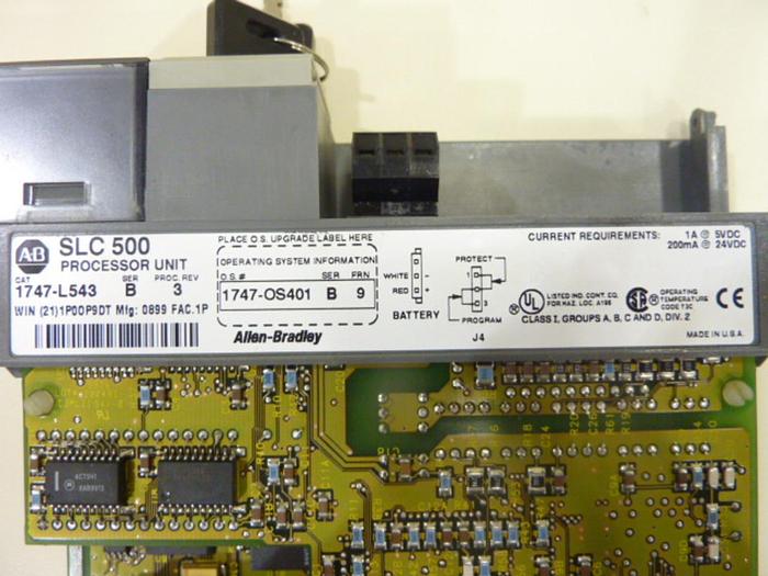 Used ALLEN BRADLEY 5/04 Processor Module 1747-L543 SER B Used
