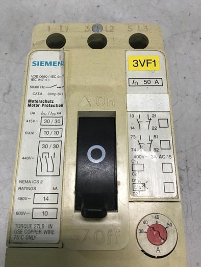 Used SIEMENS Contactor 3VF1 231-1DH11-0AA0 #140741