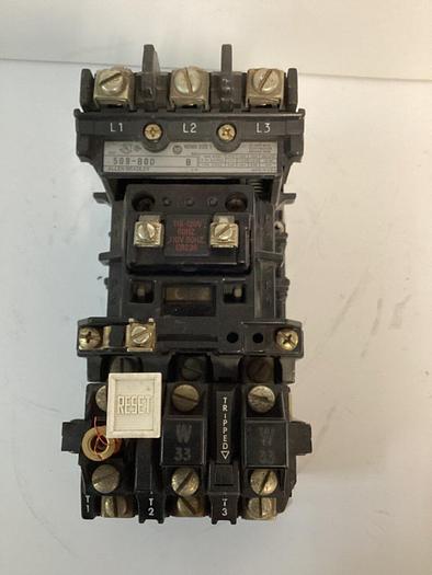 Used ALLEN BRADLEY Starter Size 1 509-BOD SER B W33 #31231