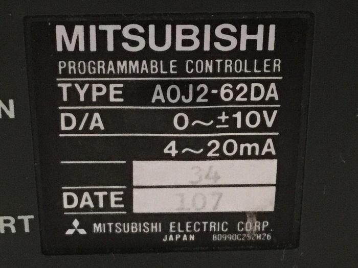 Used MITSUBISHI Programmable Controller A0J2-62DA #109335