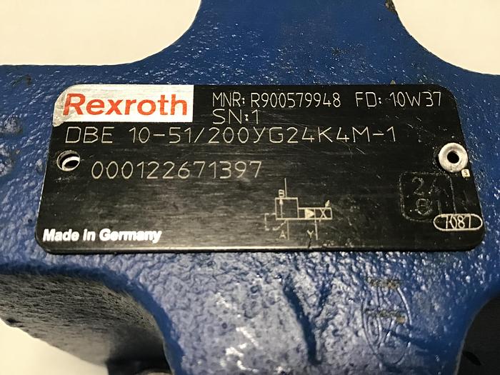 Used REXROTH Valve DBE 10-51/200YG24K4M-1 Used #145510
