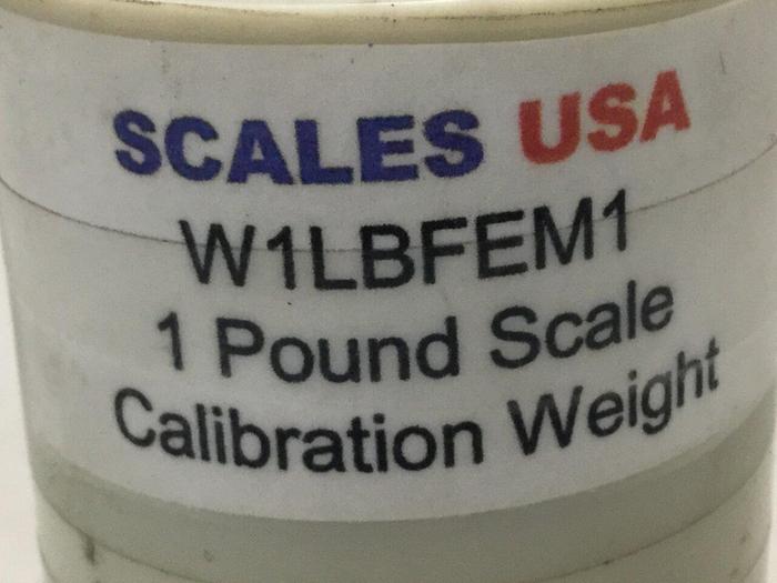 Used SCALES USA Calibration Weight W1LBFEM1 #107472