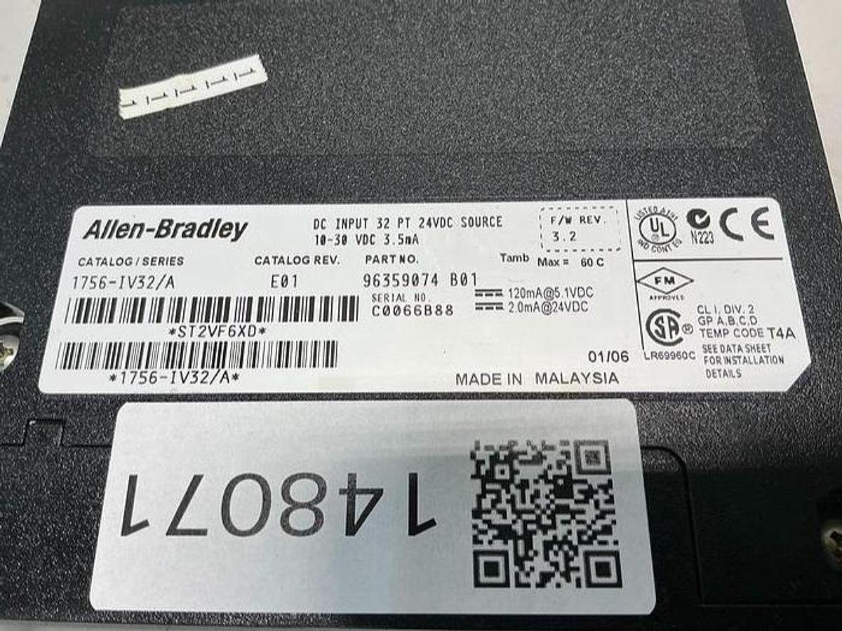 Used ALLEN BRADLEY 1756-IV32 SERIES A