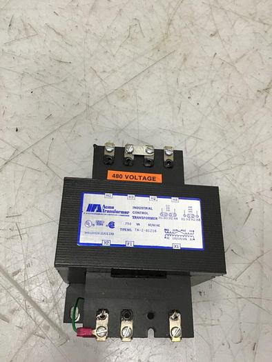 Used ACME TRANSFORMER 0.75 kVA Transformer TA-2-81216 #126555