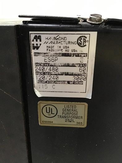 Used HAMMOND 3 kVA Transformer ES6P Used