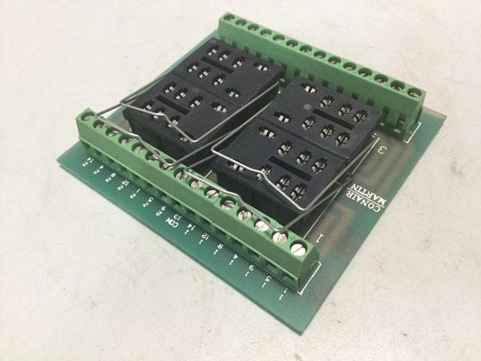 Used CONAIR MARTIN Circuit Board Relay Holder Base RHB #105342