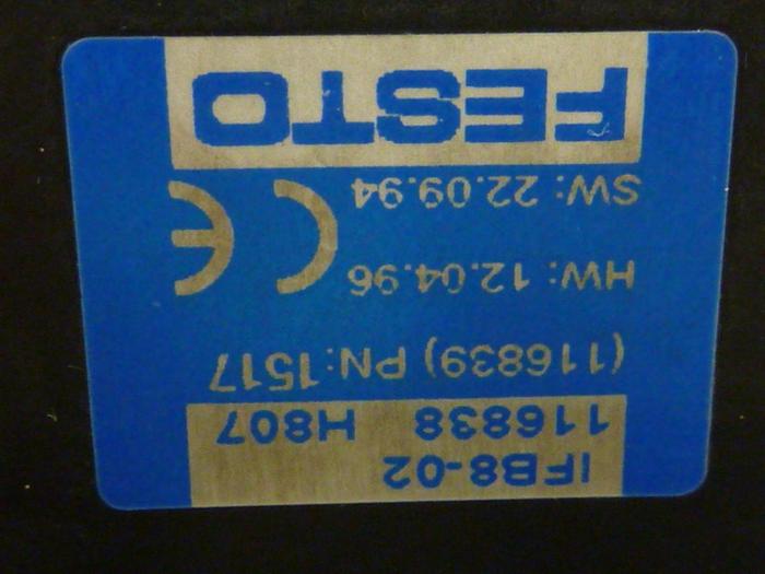 Used FESTO Control Block / Valve Terminal IFB8-02 #52746