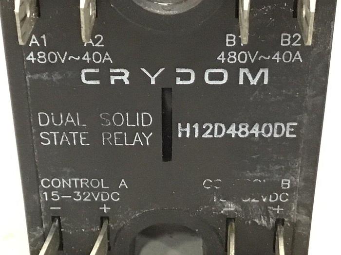 Used CRYDOM Dual Solid State Relay H12D4840DE #122513