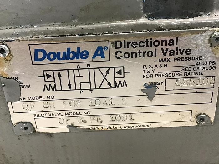 Used DOUBLE A QF8HF0210A1E Valve Used #142284