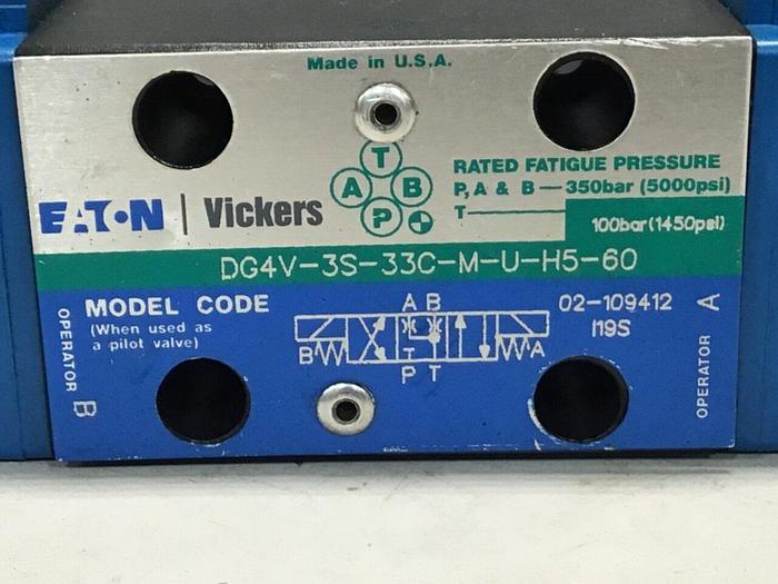 Used VICKERS Valve DG4V-3S-33C-M-U-H5-60 #131488