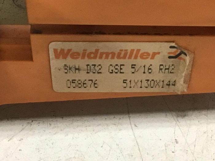 Used WEIDMULLER Card Holder SKHD32GSE 5/16RH2 #117810