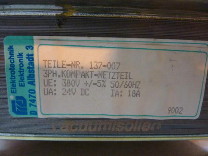 Used ELEKTRONIK Power Supply 137-007 #34651