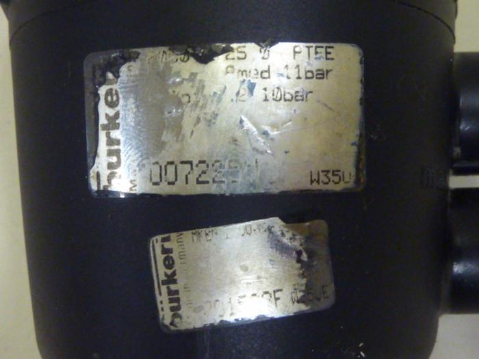 Used BURKERT EASY FLUID CONTROL Angle Seat Valve 2000 A 25,0 PTFE #67193