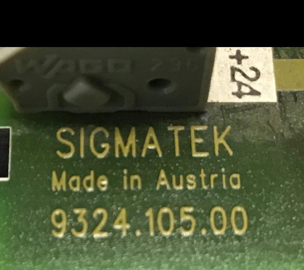 Used SIGMATEK Circuit Board 9324.105.00 USED