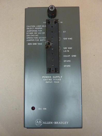 Used ALLEN BRADLEY Power Supply 1771-P2 SER B #32635