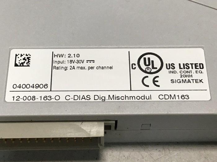 Used SIGMATEK Module CDM163 12-008-163-O USED