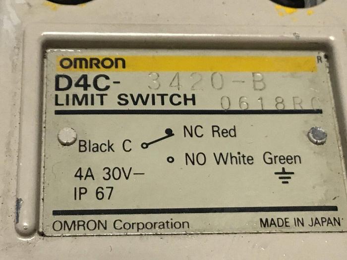 Used OMRON Limit Switch D4C-3420-B #118800