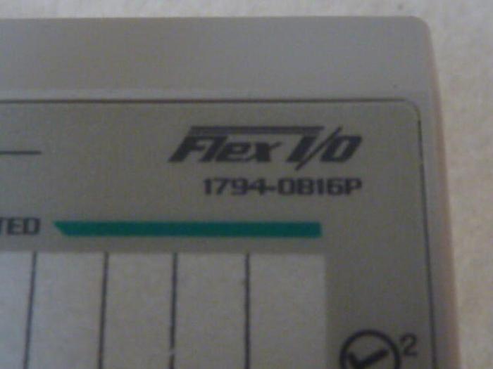 Used ALLEN BRADLEY Output Module Flex I/O 1794-OB16P 1794-TB3 SER A USED