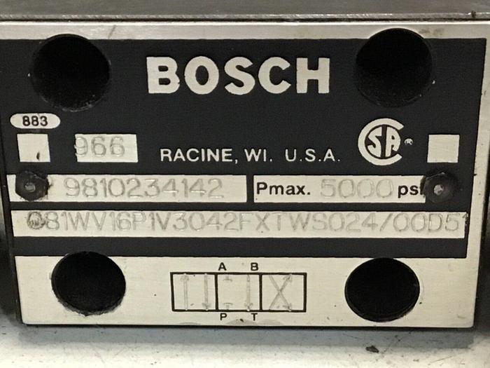 Used BOSCH Valve 081WV16P1V3042FXTWS024/00D5 #126158