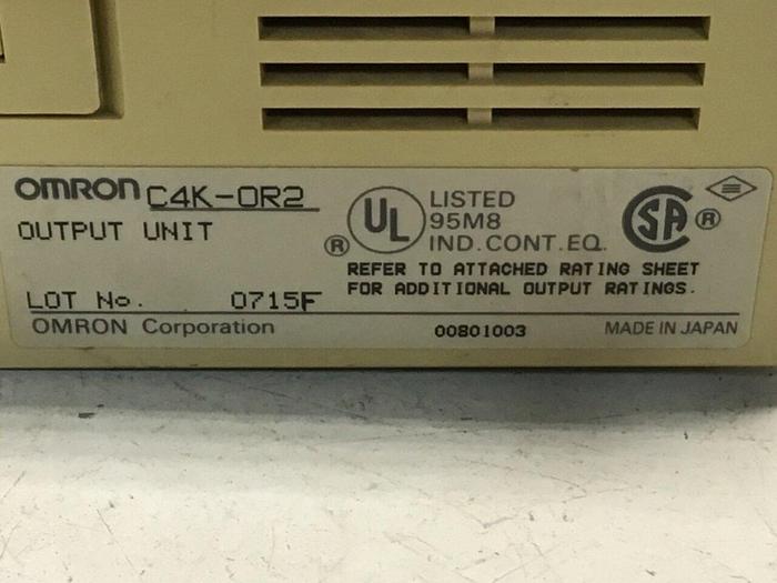 Used OMRON Output Unit C4K-0R2 #125412