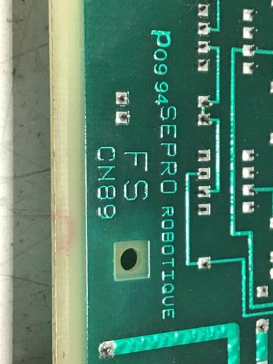 Used SEPRO ROBOTIQUE CN89 Control Board Board 07S0095804/B #82828