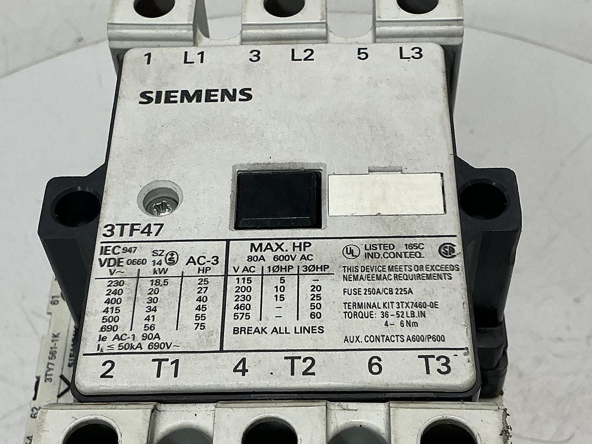 Used SIEMENS  3TF47 22-OAK6