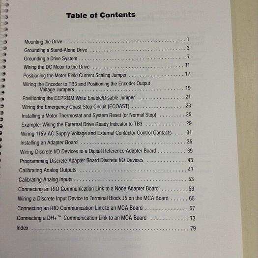 Used ALLEN BRADLEY Installation Guide ABT-1395-TSH50 #70775