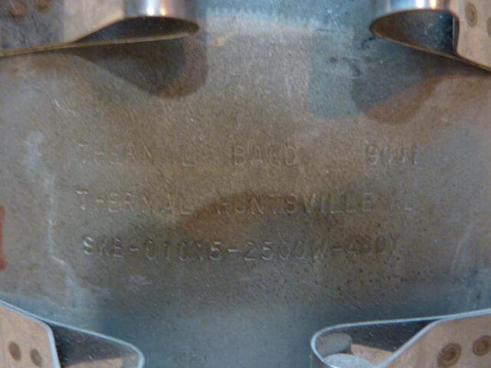 Used THERMAL HEATERS 2500 Watt Heater Band SKB-01015 #26881