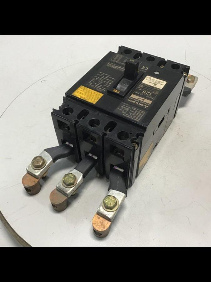 Used MITSUBISHI 125 Amp Circuit Breaker NF-SF3125 USED