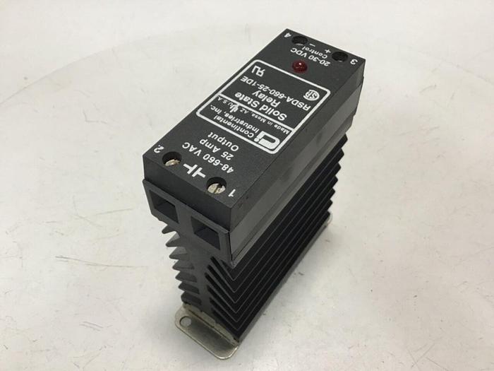 Used CONTINENTAL INDUSTRIES Solid State Relay RSDA-660-25-1DE #134767